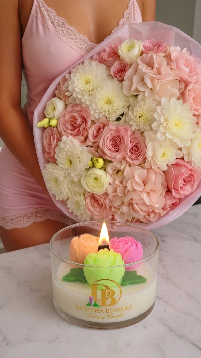 Peony Candle
